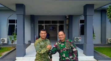 Sambut Hangat, Kafasharkan Bitung Kodaeral Vlll Terima Kunjungan Silahturahmi Dansecata Rindam Xlll/Merdeka