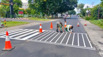 Karya Bakti  Secata Rindam XIII/Merdeka, Perkuat Keselamatan Lalu Lintas dan Hubungan dengan Masyarakat
