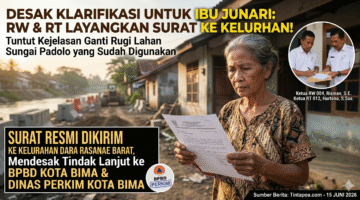 KETUA RW DAN RT LAYANGKAN SURAT, DESAK KELURAHAN KIRIM KLARIFIKASI KE BPBD DAN PERKIM TERKAIT NASIB IBU JUNARI