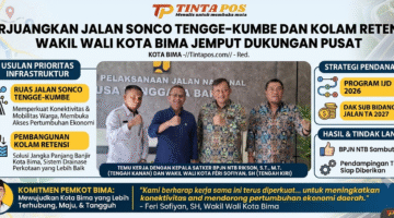 Perjuangkan Jalan Sonco Tengge–Kumbe dan Kolam Retensi, Wakil Wali Kota Bima Jemput Dukungan Pusat