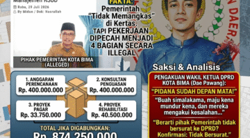 BENAR TIDAK ADA PEMANGKASAN,TAPI PEMECAHAN,SEKJEN:BANTAHAN DAN ANALISIS TERHADAP PERNYATAAN PEMERINTAH KOTA BIMA   