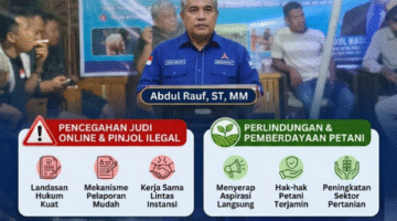 Anggota DPR Provinsi NTB dari Fraksi Partai Demokrat Abdul Rauf ST, MM Gelar Sosialisasi Dua Rancangan Perda di Kota Bima, Tekankan Pencegahan Judi Online & Perlindungan Petani — Serta Umumkan Turnamen Gaple Memperingati HUT RI Ke-81
