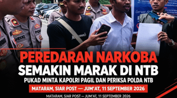 PEREDARAN NARKOBA SEMAKIN MARAK DI NTB: PUKAD NTB MINTA KAPOLRI PAGIL DAN PERIKSA POLDA NTB.