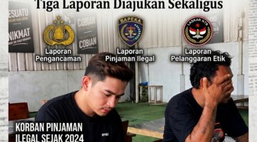 GAZALI TEGAS TIDAK DIAM LAGI: DIGEROGOTI RENTENIR TOFAN RATUSAN JUTA, TIGA LAPORAN DIAJUKAN SEKALIGUS