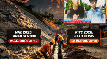 MEDAN BATU LEBIH BERAT, UPAH CUMA Rp15 RIBU PER METER — SAMA AJA HISAB KERINGAT RAKYAT, BAPEKA-NTB SOROT KETIMPANGAN PROYEK SPAM RITE