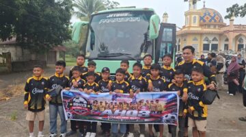 Semangat Membara, Tim AH03 Football Club Kuantan Singingi Bertolak ke Tour Nasional Semarang 2026